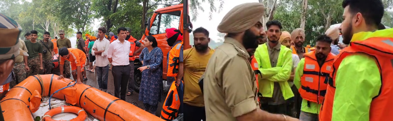 ਰਾਵੀ ਵਿੱਚ ਆਏ ਹੜਾਂ ਕਾਰਨ ਅੰਮ੍ਰਿਤਸਰ ਜ਼ਿਲ੍ਹੇ ਦੇ 40 ਦੇ ਕਰੀਬ ਪਿੰਡ ਪ੍ਰਭਾਵਿਤ, ਡਿਪਟੀ ਕਮਿਸ਼ਨਰ ਅਤੇ ਜ਼ਿਲ੍ਹਾ ਪੁਲਿਸ ਮੁਖੀ ਸਵੇਰੇ 4 ਵਜੇ ਤੋਂ ਟੀਮਾਂ ਨਾਲ ਰਾਹਤ ਕੰਮਾਂ ਵਿੱਚ ਜੁਟੇ