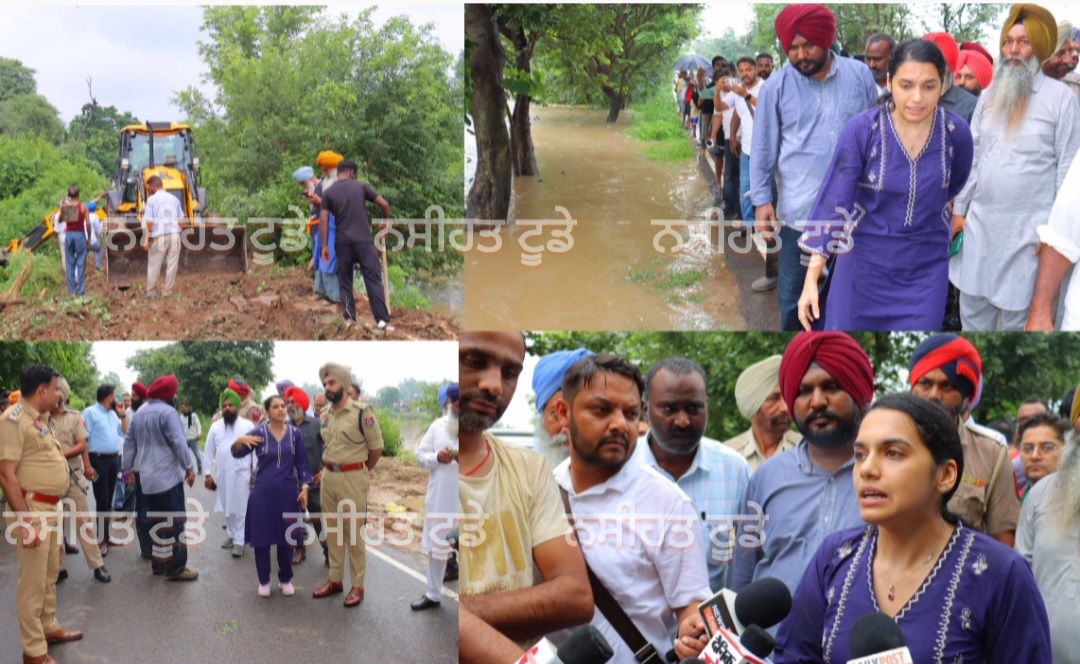 ਮੋਹਲੇਧਾਰ ਮੀਂਹ ਕਾਰਨ ਰਈਆ ਨੇੜੇ ਸਭਰਾਵਾਂ ਬਰਾਂਚ ਨਹਿਰ ਦਾ ਪਾਣੀ ਉਛਲ ਕੇ ਖੇਤਾਂ ਵਿੱਚ ਪੁੱਜਾ, ਡਿਪਟੀ ਕਮਿਸ਼ਨਰ ਅੰਮ੍ਰਿਤਸਰ ਨੇ ਮੌਕੇ ਉੱਤੇ ਪਹੁੰਚ ਕੇ ਕੀਤੀ ਪ੍ਰਬੰਧਾਂ ਦੀ ਅਗਵਾਈ-